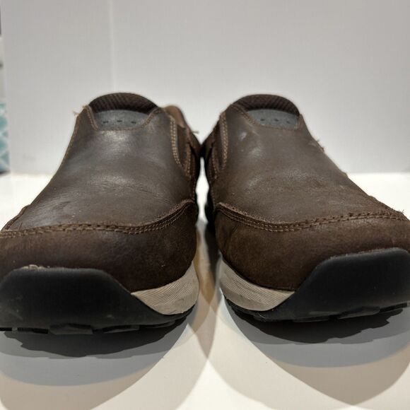 Nunn Bush 10.5 W Bloom Brown Nubuck Leather Slip On Loafer Sneakers Comfort Shoe - Picture 6 of 15